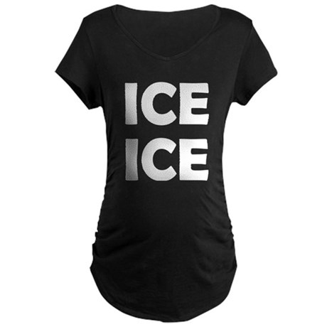 Pregnancy T Shirts ice ice [baby] maternity t-shirt LARKLZH